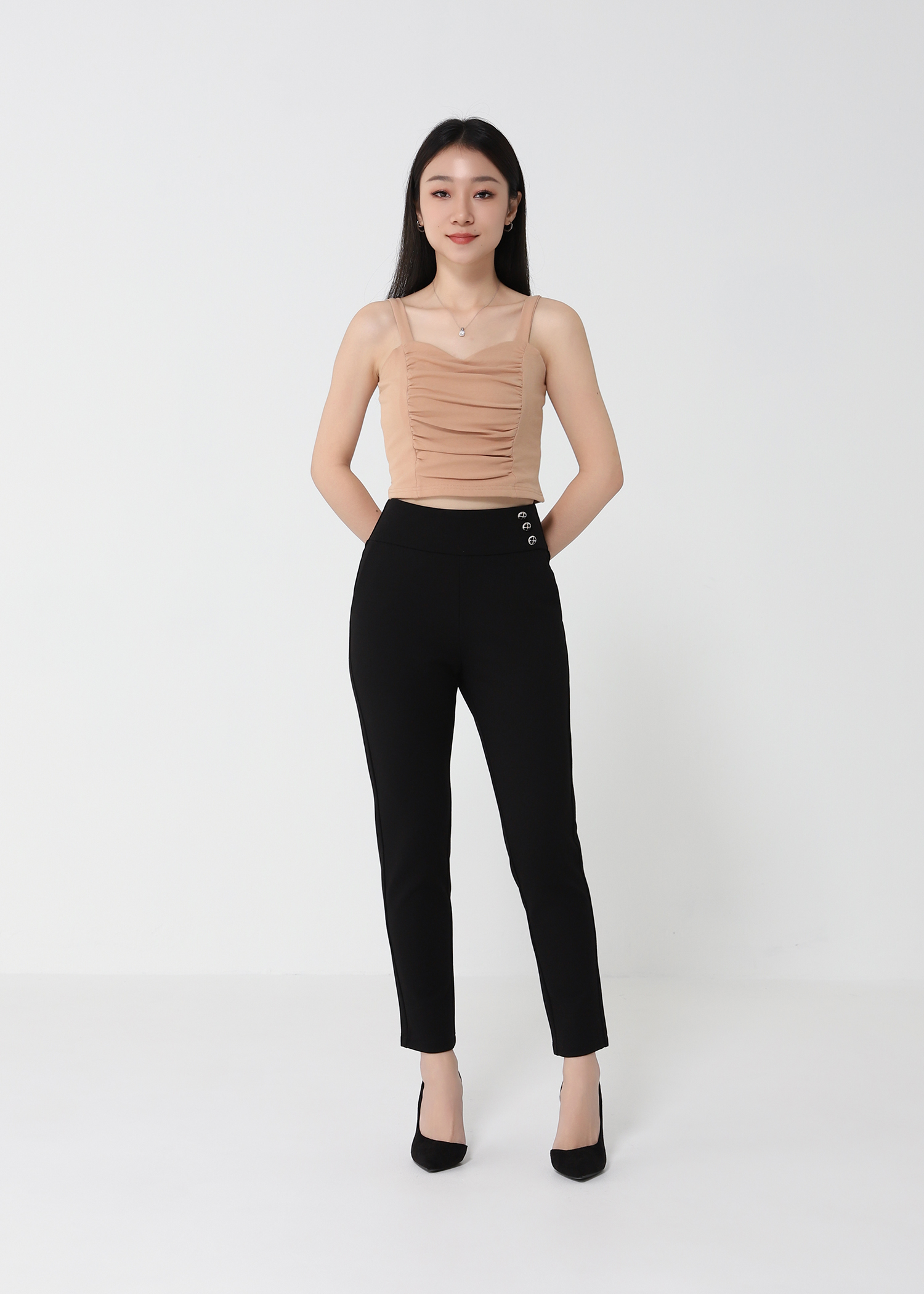 Pleated With Strap Top 21567