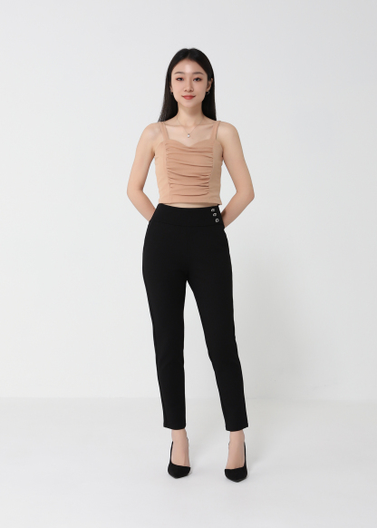 Pleated With Strap Top 21567