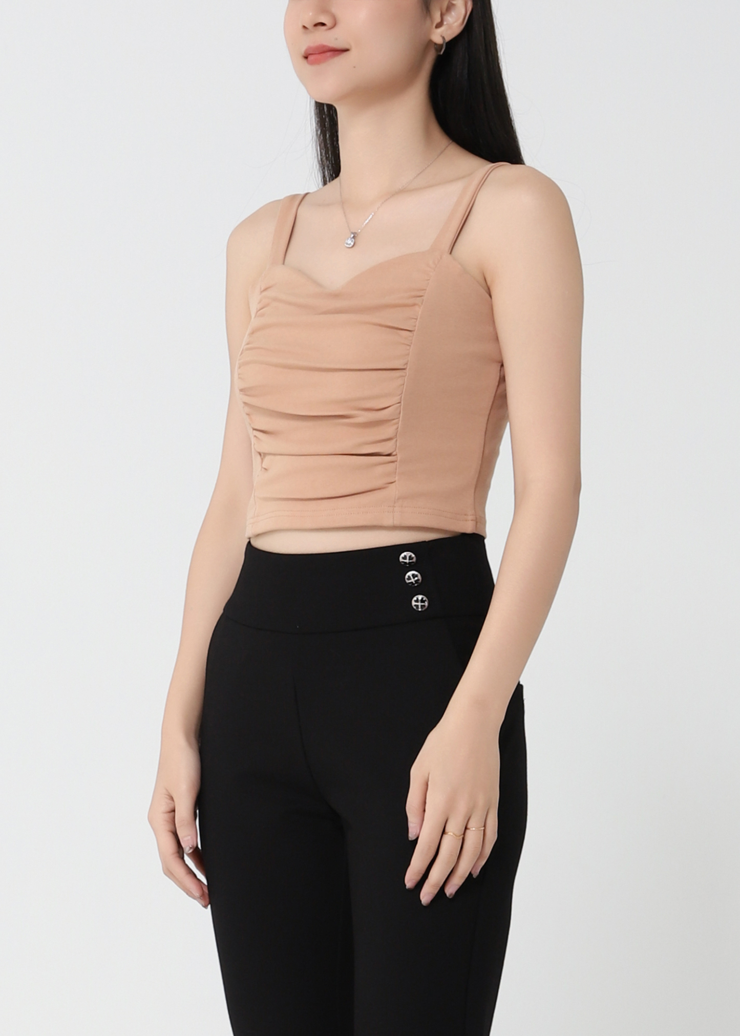 Pleated With Strap Top 21567