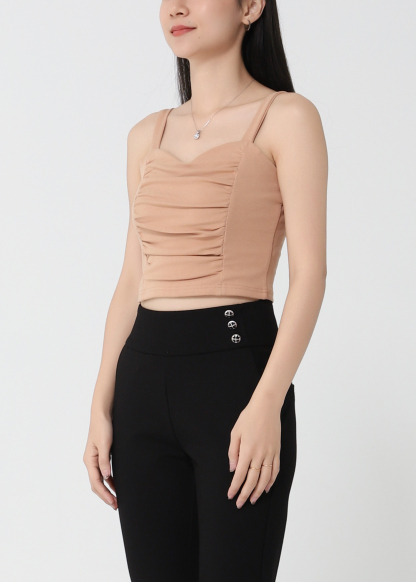 Pleated With Strap Top 21567