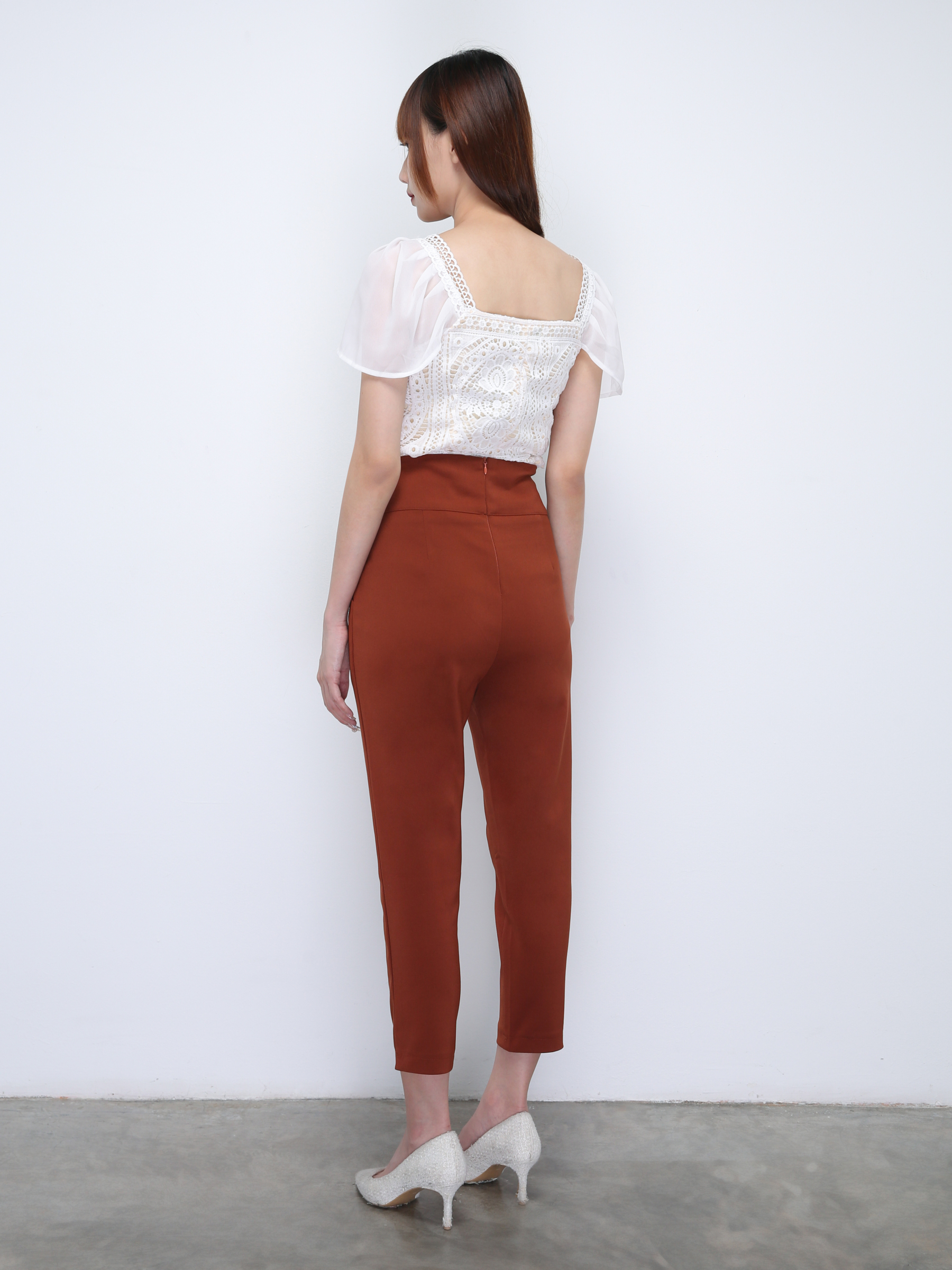 Transparent Sleeve With Lace Top 21737