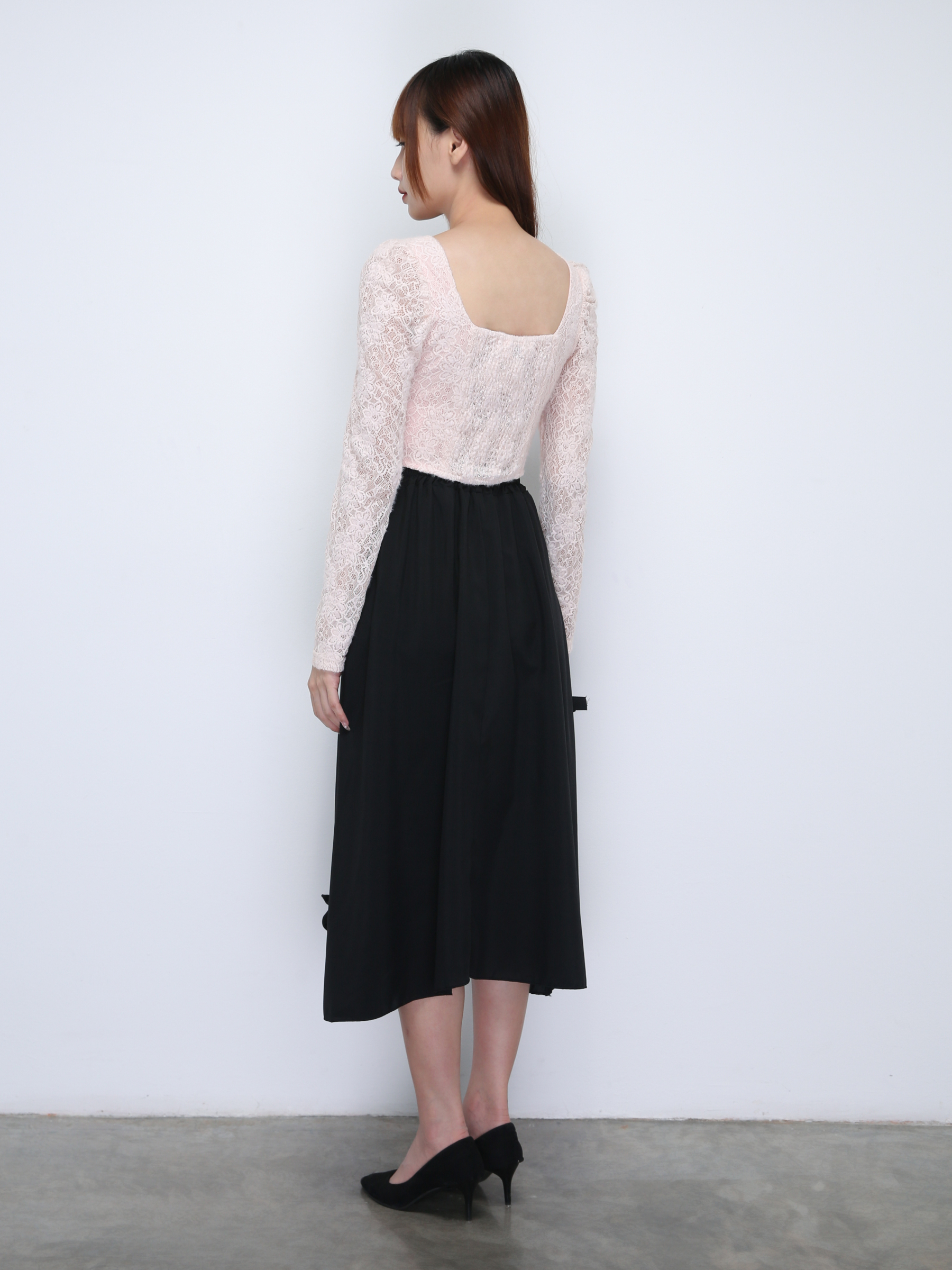 Square Neck Long Sleeve Top 21837