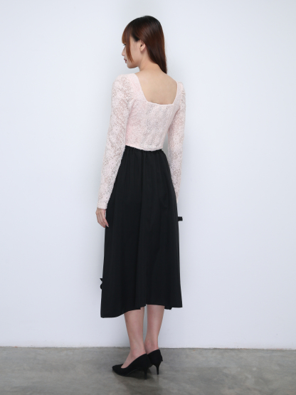 Square Neck Long Sleeve Top 21837