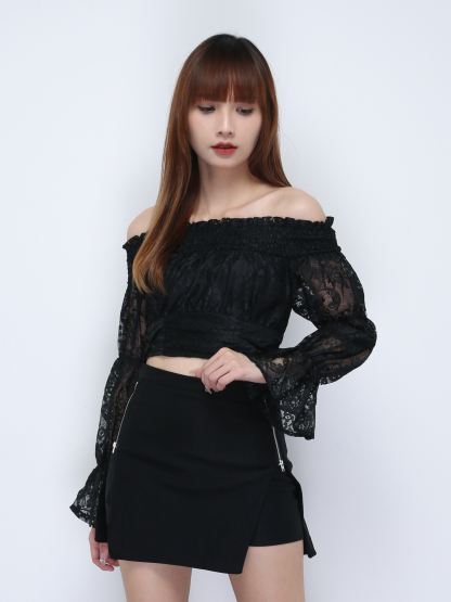 Off Shoulder Lace Top 21966