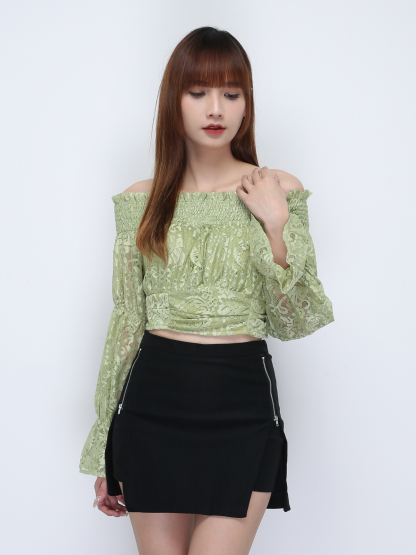 Off Shoulder Lace Top 21966