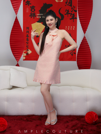 Halter Ruffles Dress AC172