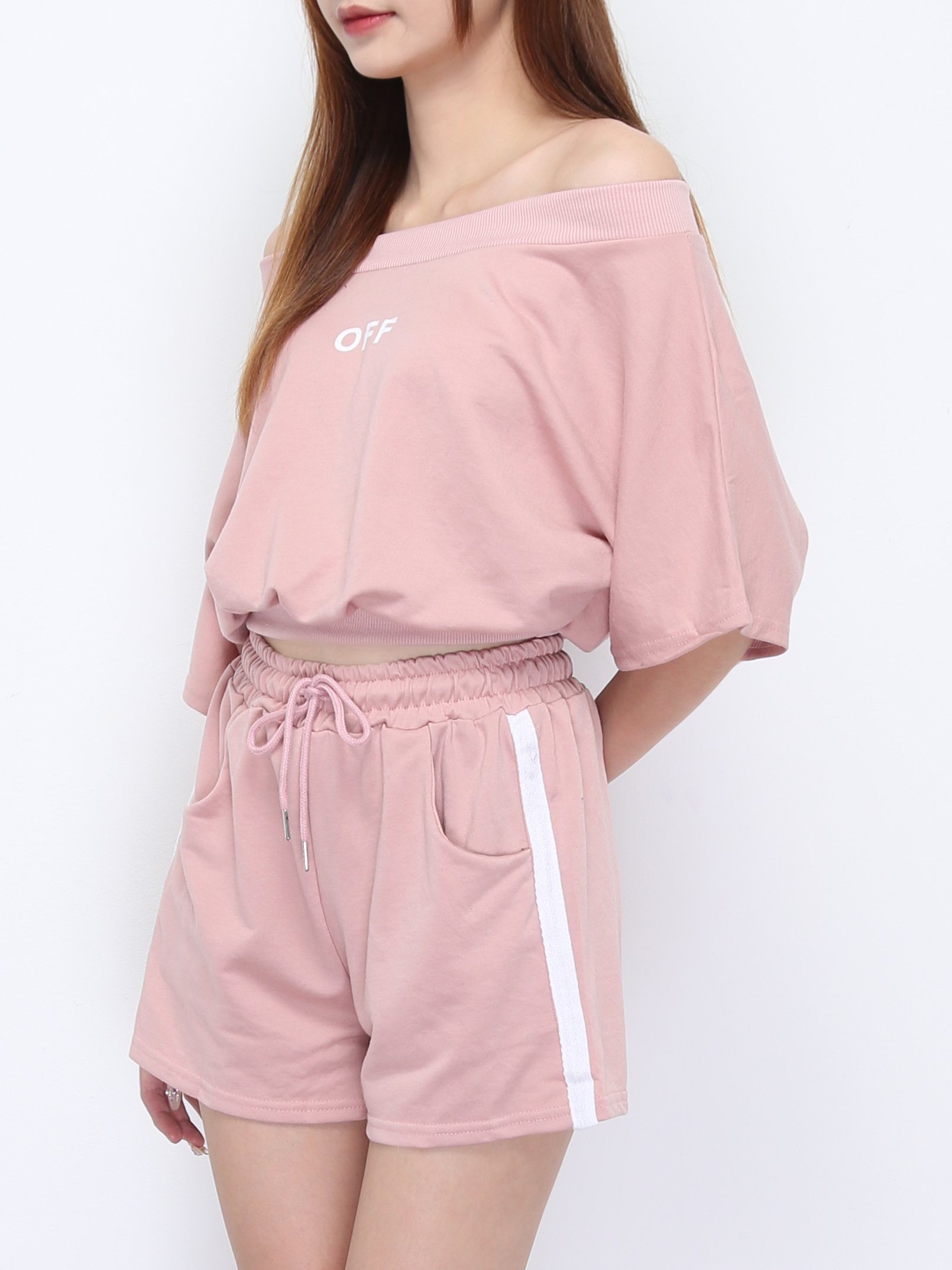 Casual Boat Neckline Set 22074