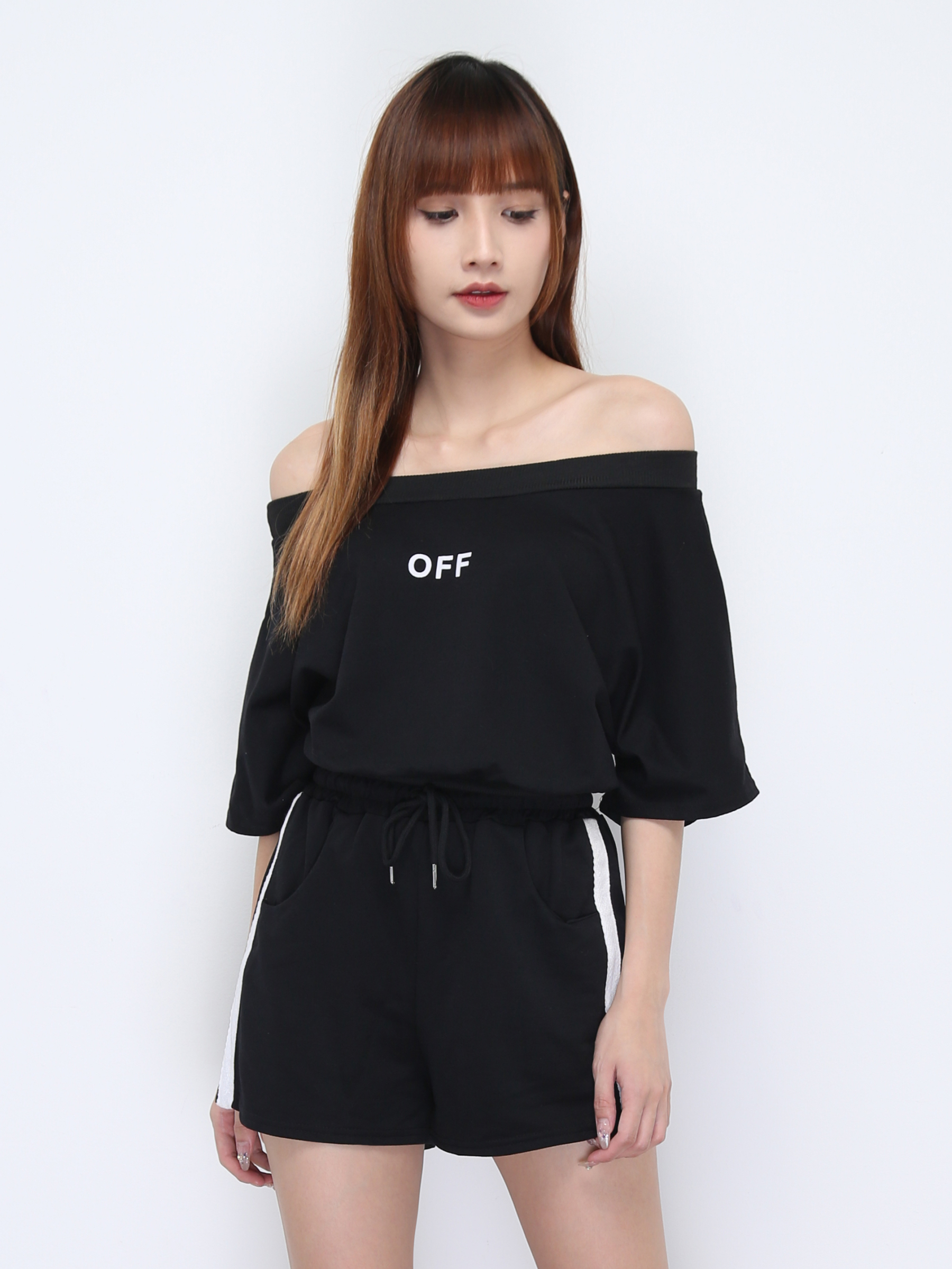 Casual Boat Neckline Set 22074