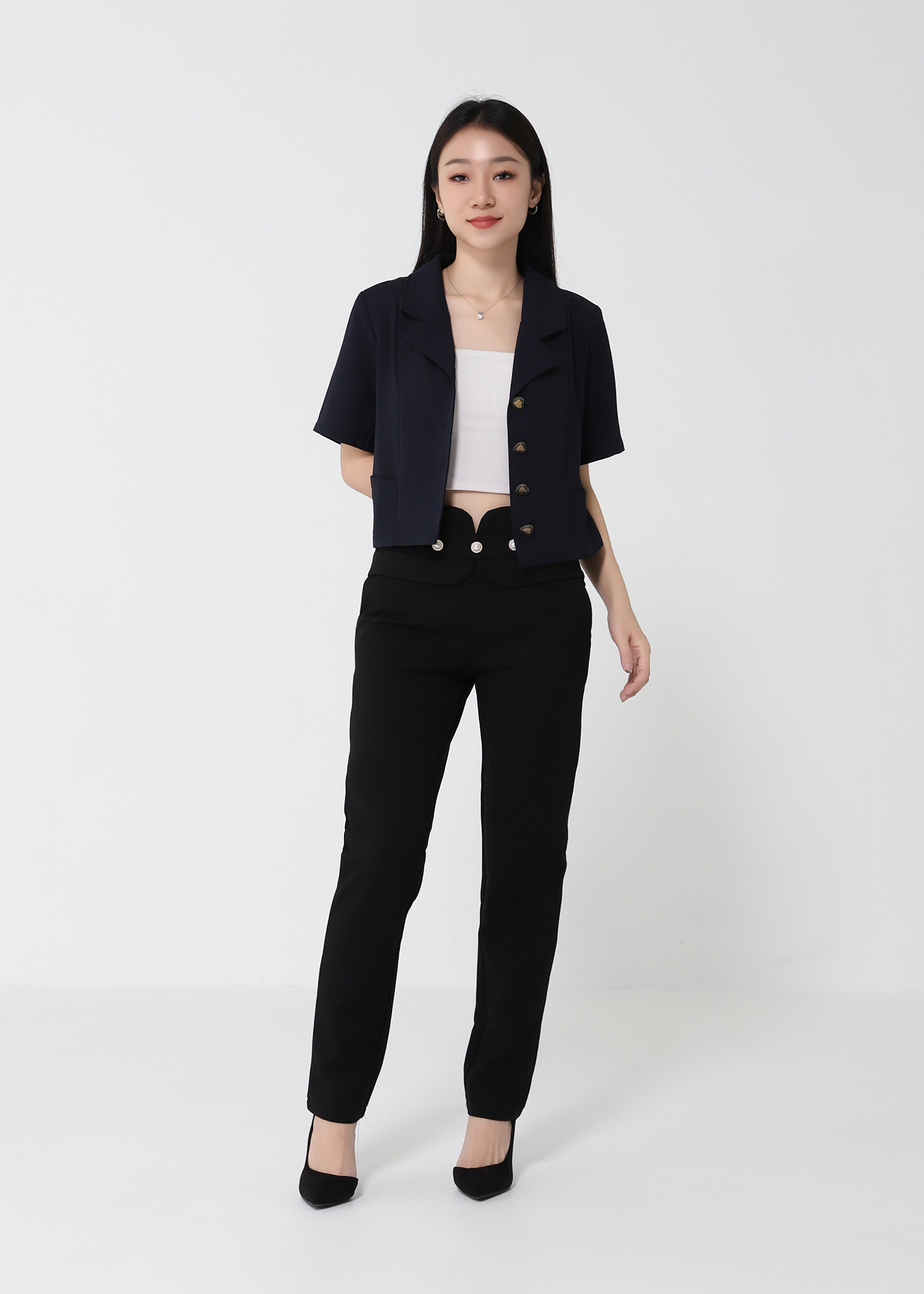 High Waist Long Pants 21606