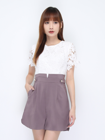 Two Tone Lace Jumpsuit 22126