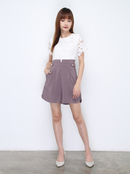 Two Tone Lace Jumpsuit 22126