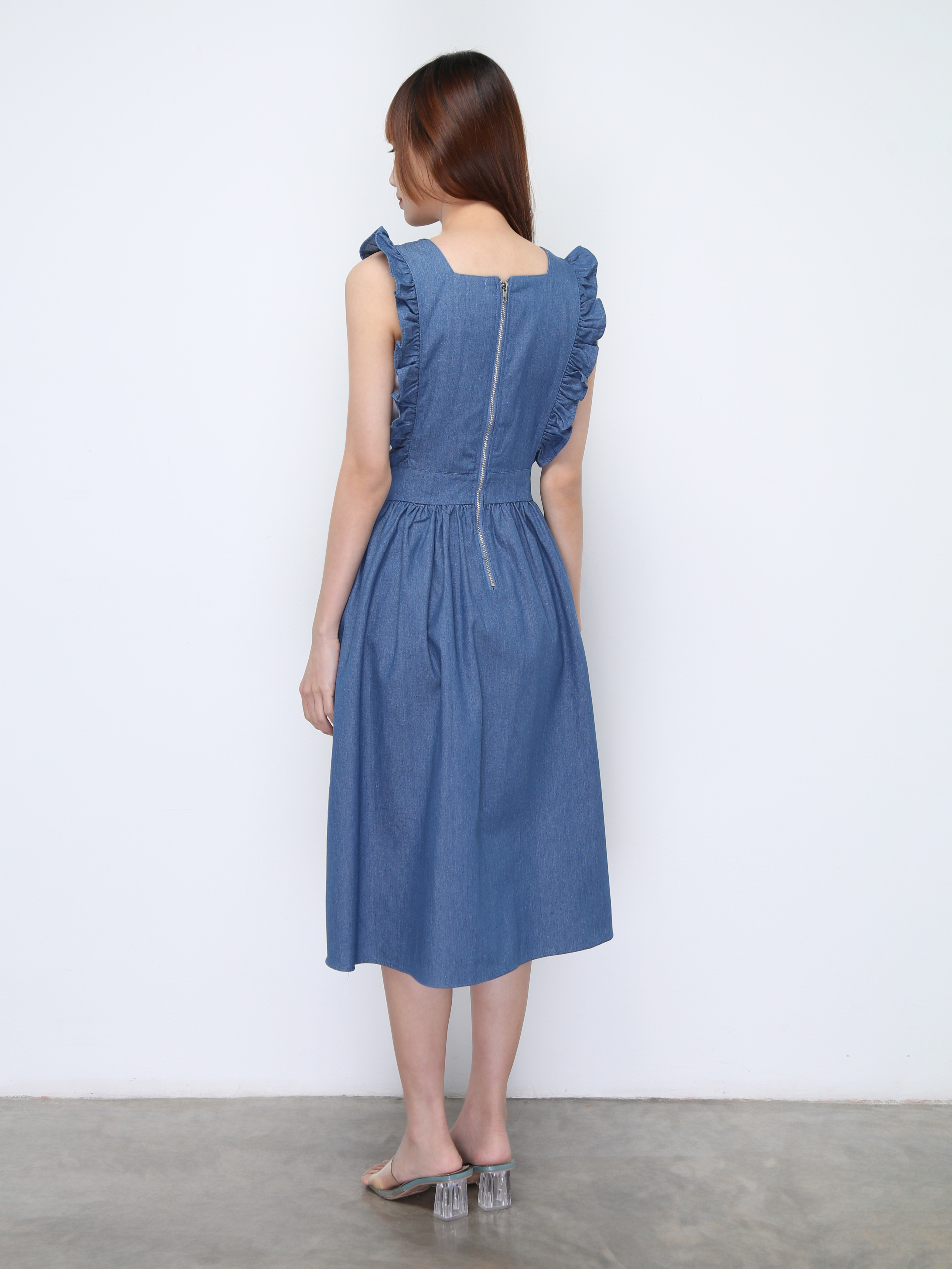 Denimm Ruffles Dress 22132