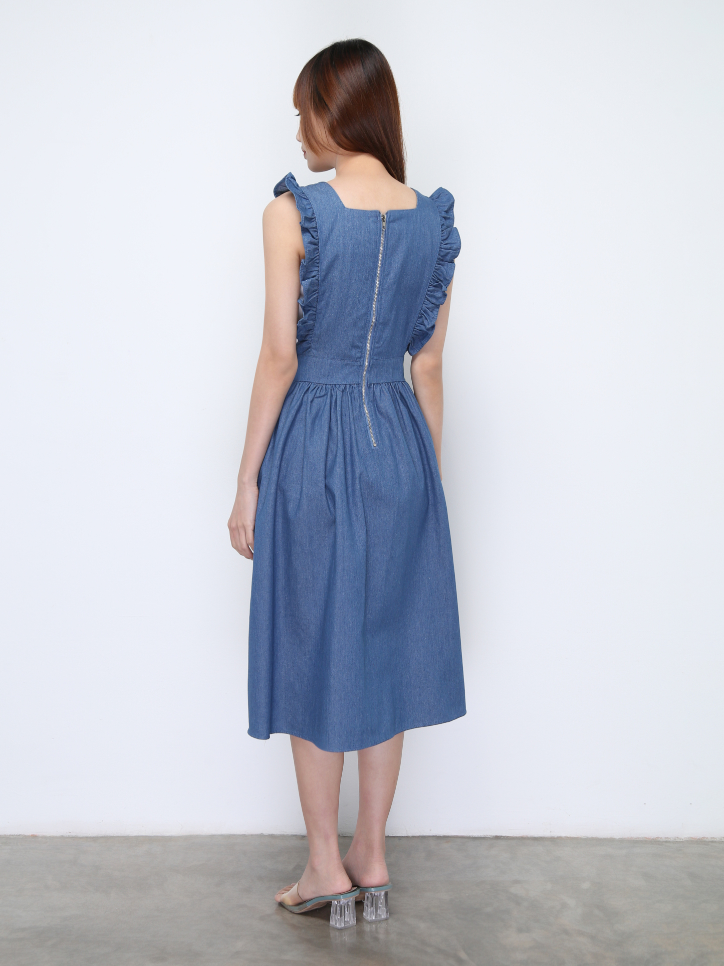 Denimm Ruffles Dress 22132