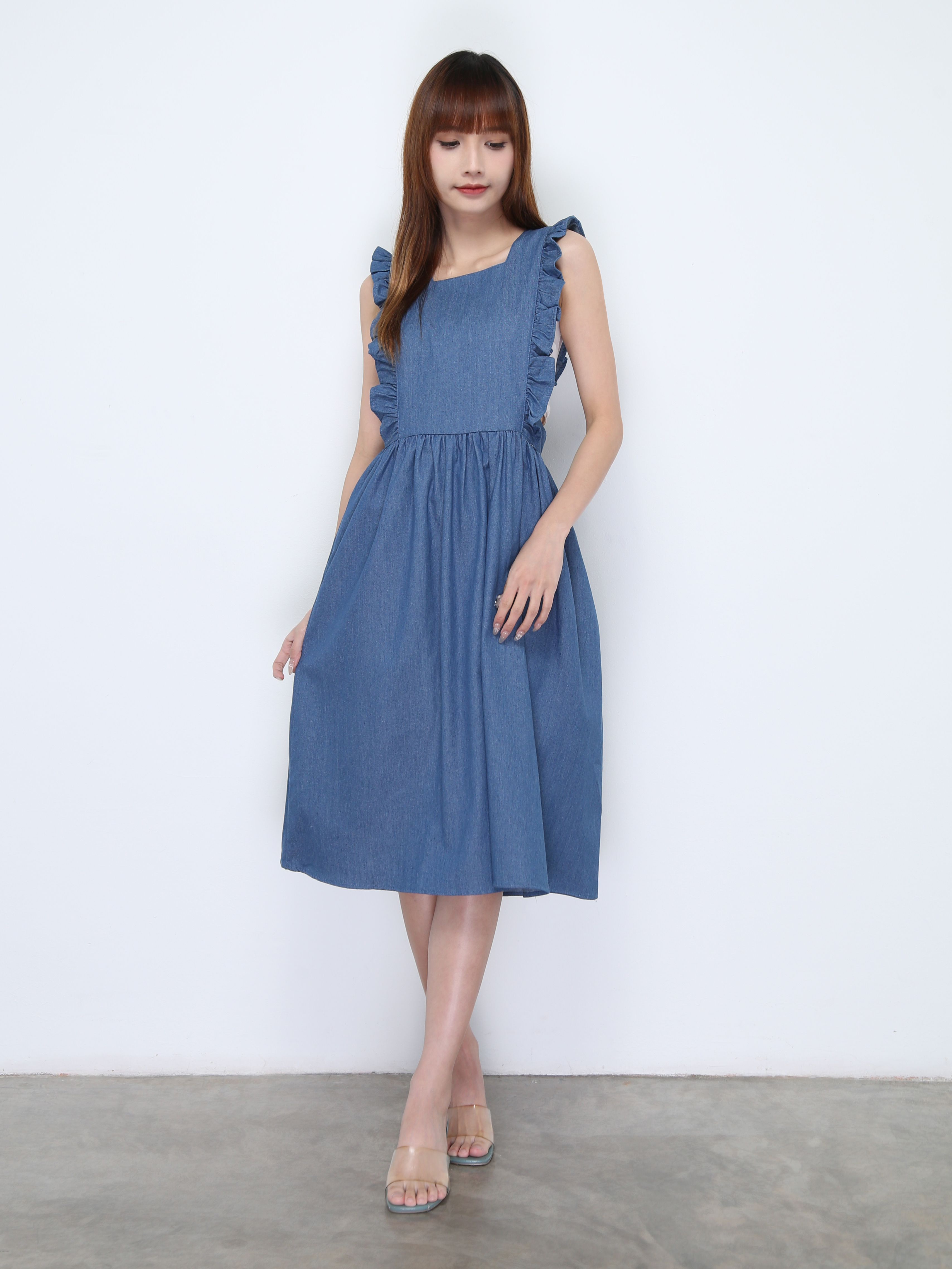 Denimm Ruffles Dress 22132