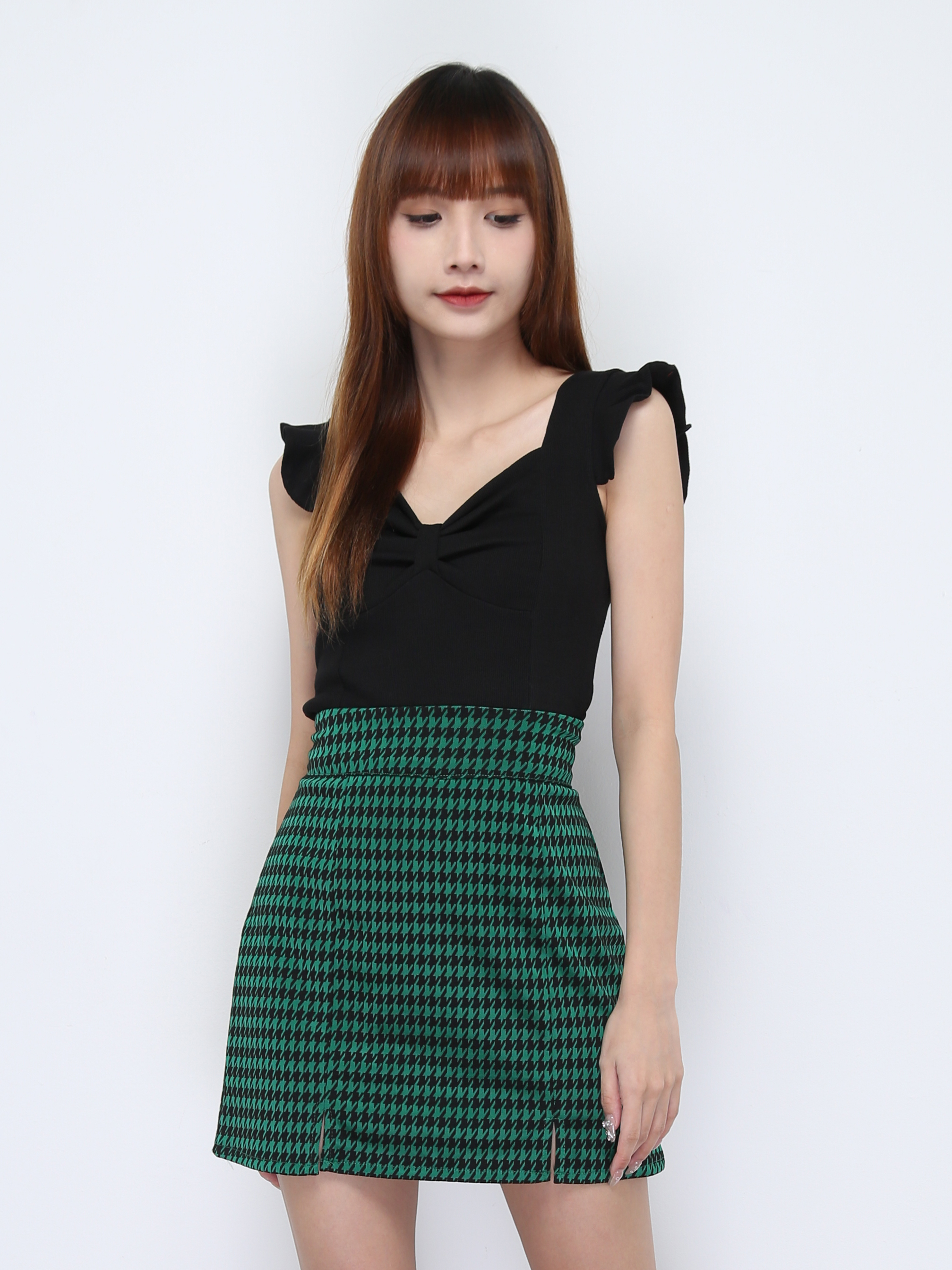 High Waist Split Skirt 22161