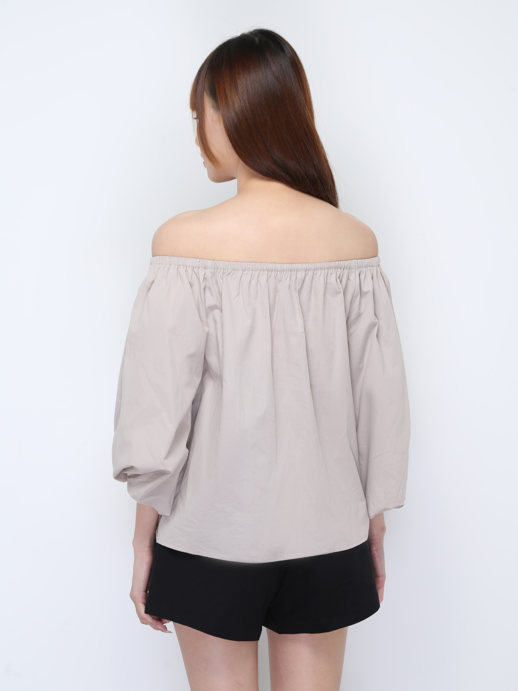 Off Shoulder Plain Top 22192