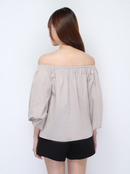 Off Shoulder Plain Top 22192