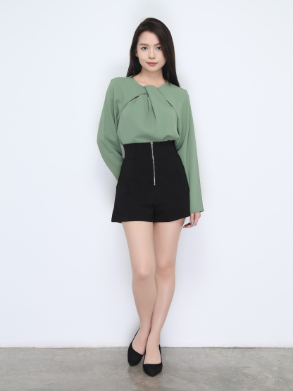 Fake Two Piece With Chest Hole Top 22233