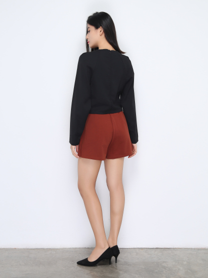 Fake Two Piece With Chest Hole Top 22233