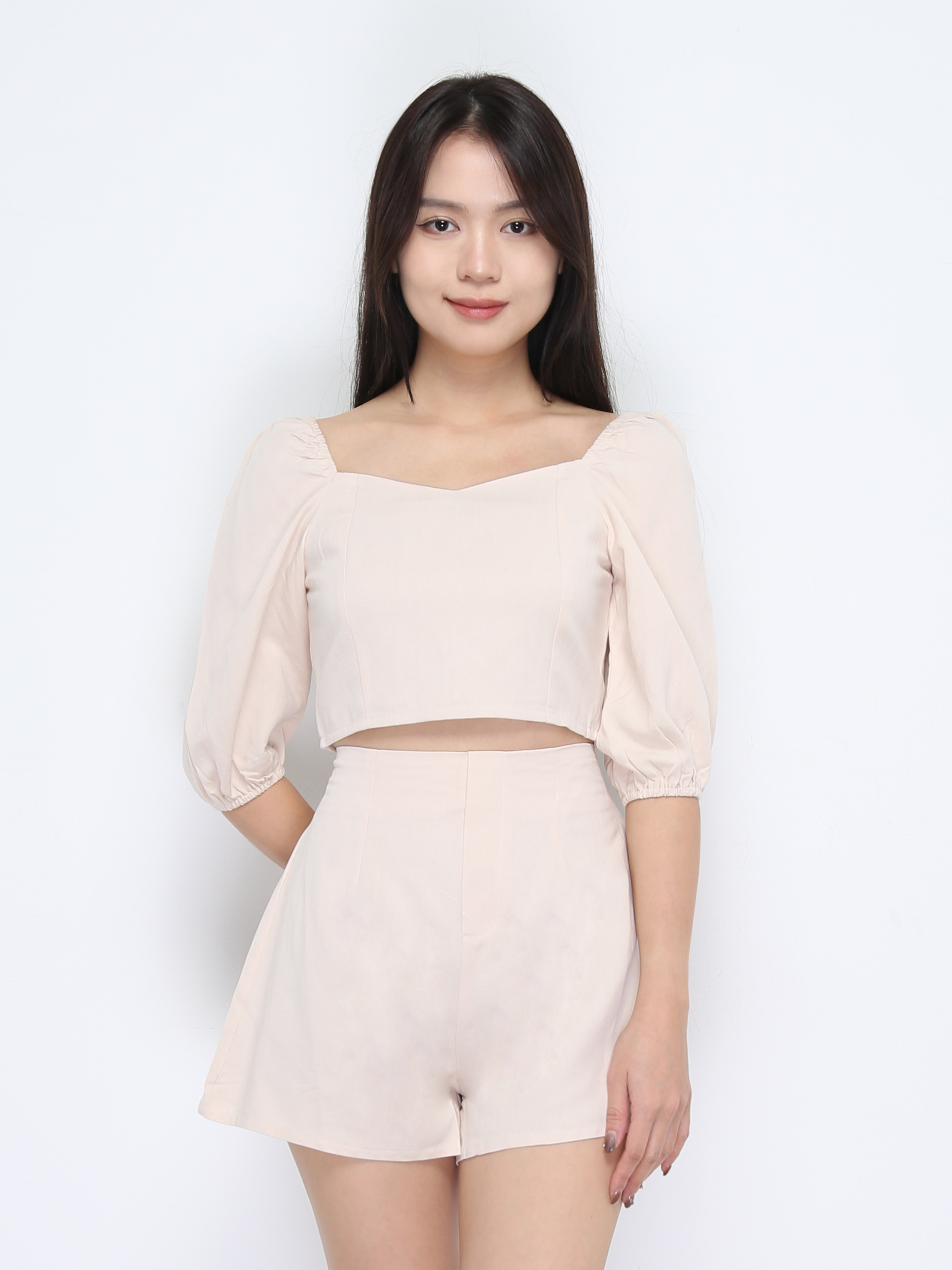 Sweetheart Neckline Plain Set 22240