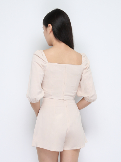 Sweetheart Neckline Plain Set 22240