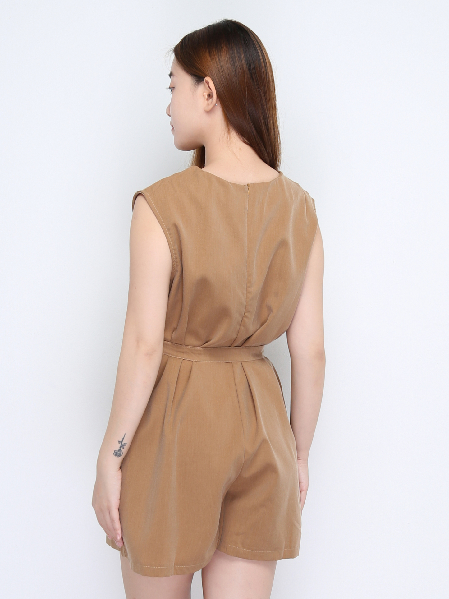 Sleeveless With Belt Jumpsuit 22511