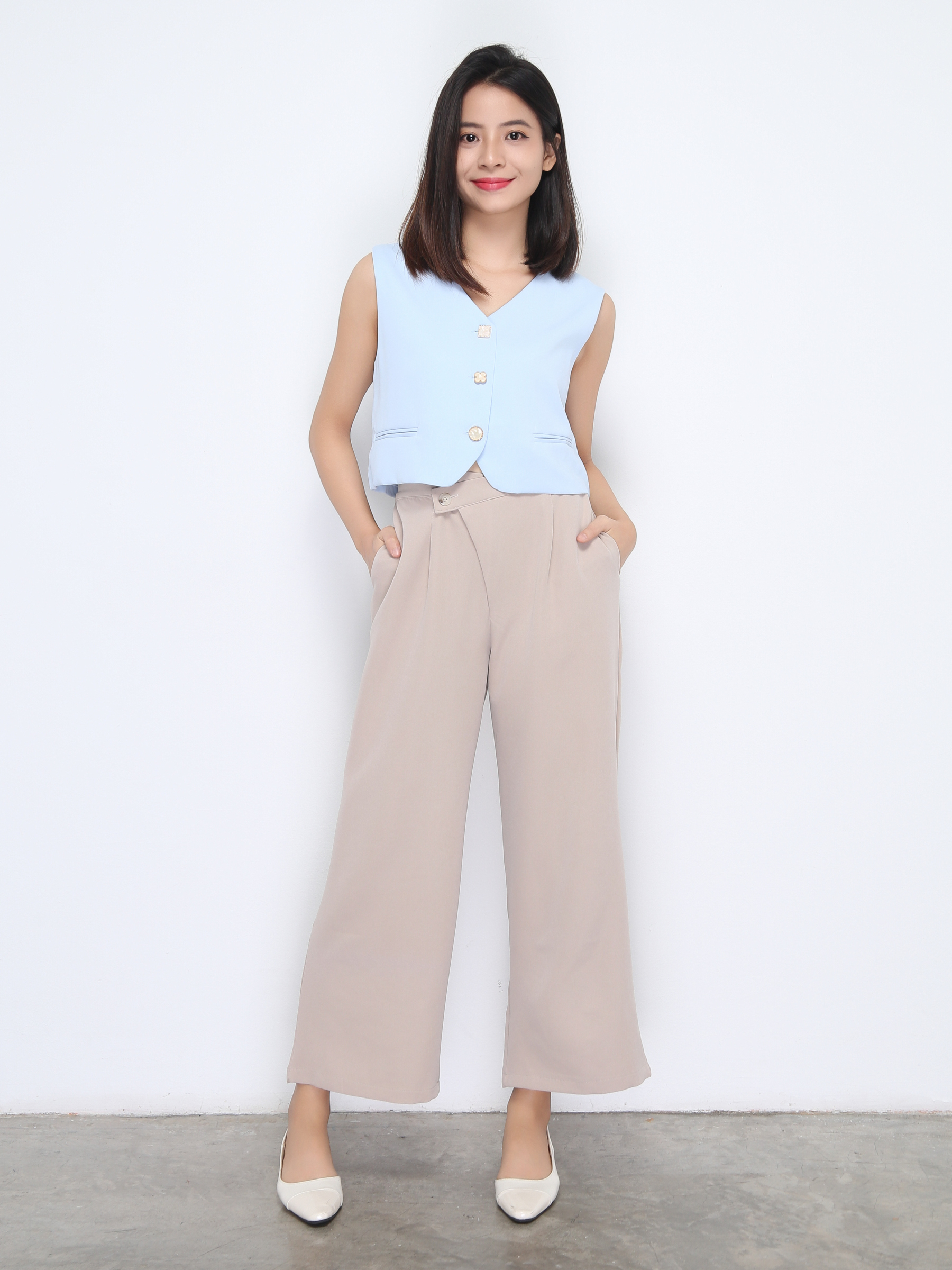 Formal Sling Side Pocket Long Pants 22243