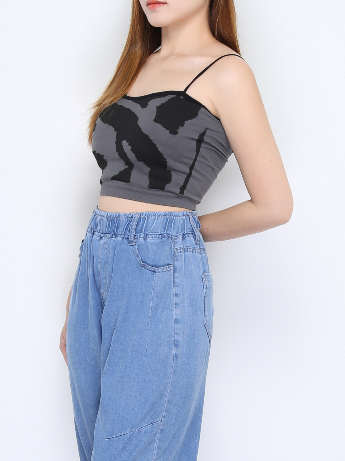 Zebra With Stap Crop Top 22291