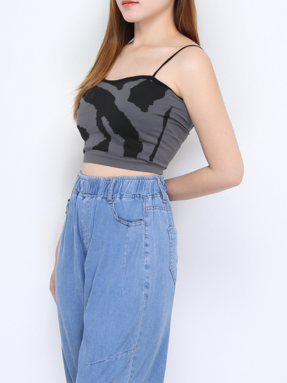 Zebra With Stap Crop Top 22291