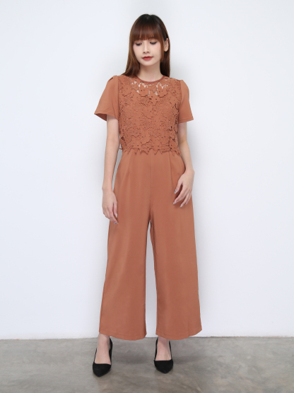 Lace With Belt Jumpsuit 22319