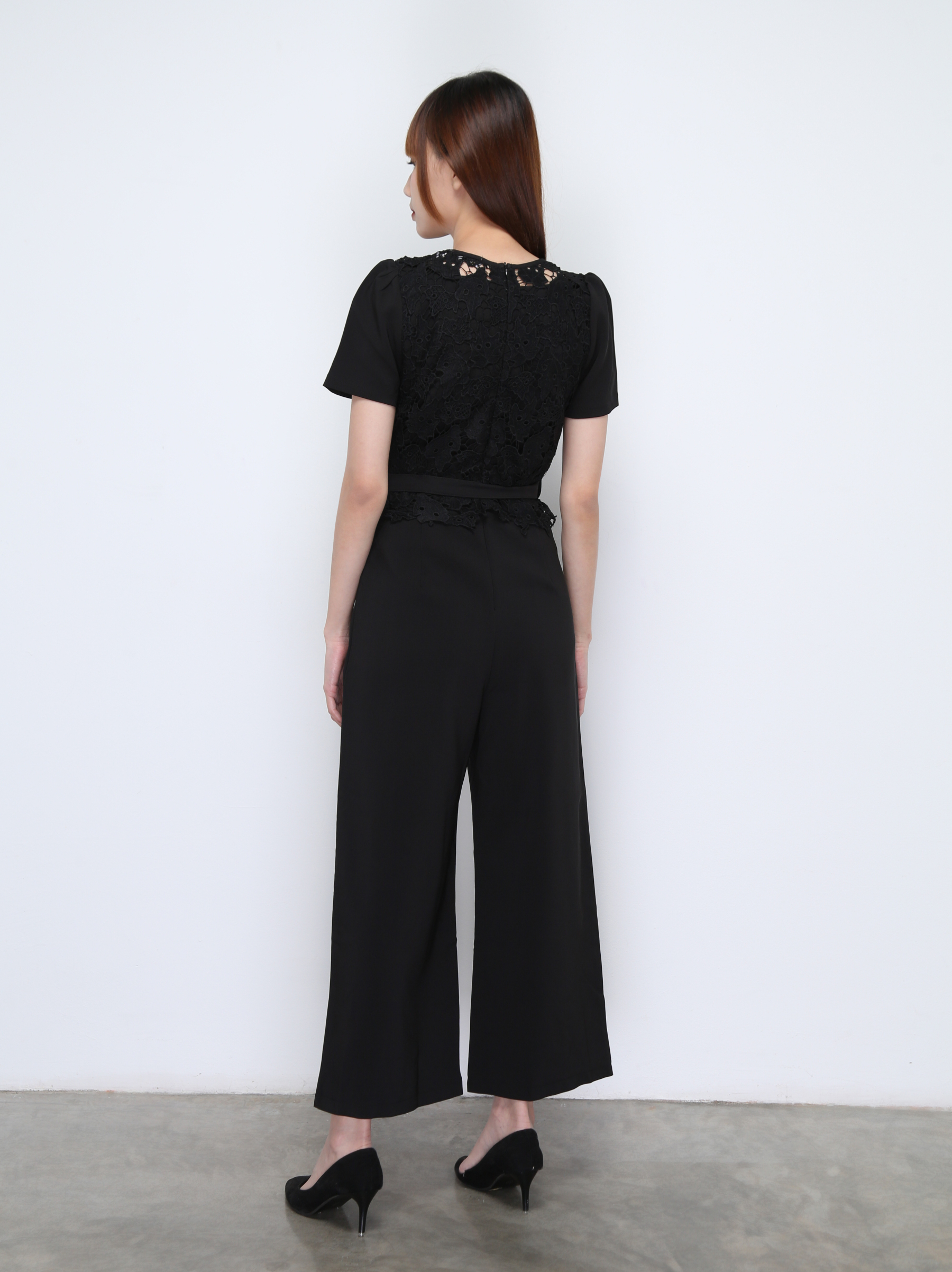 Lace With Belt Jumpsuit 22319