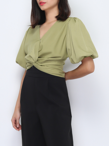 Two Tone Twist Puu Sleeve Set 22346