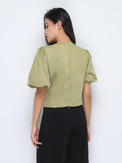 Two Tone Twist Puu Sleeve Set 22346