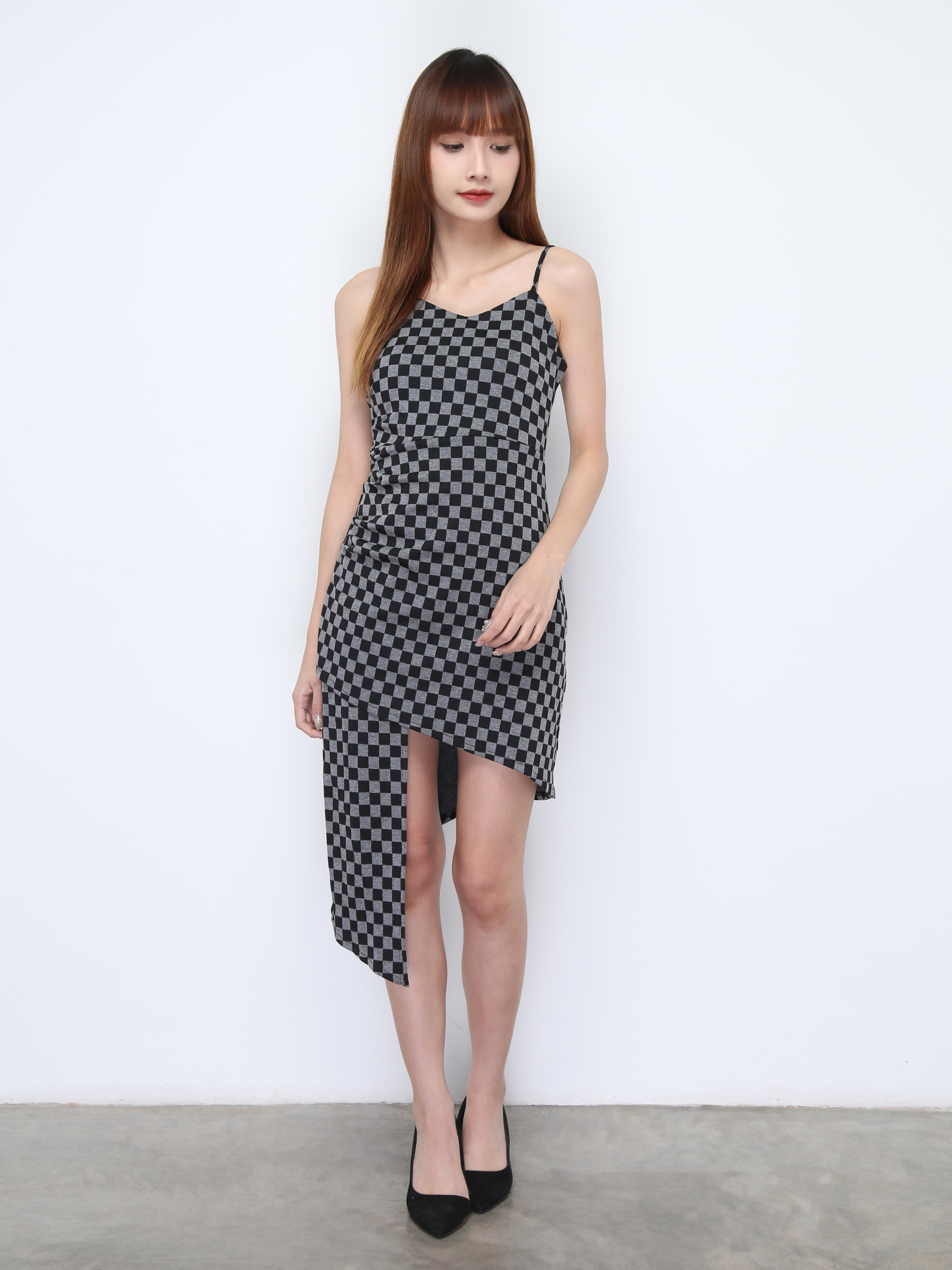 Elegant Irregular Long With Strap Dress 22370