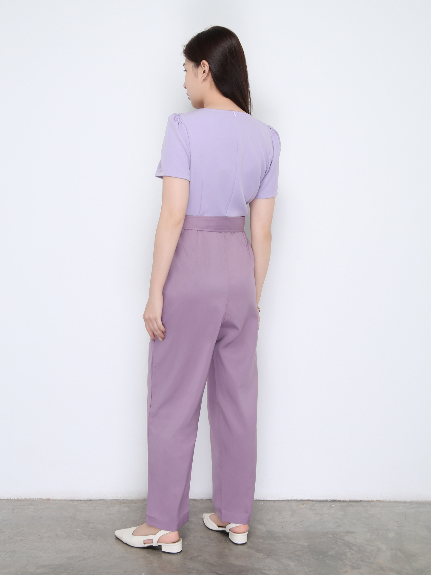 Swetheart Neckline Pleated Two Tone Jumpsuit 22449