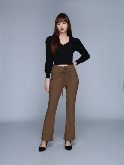 Drawstring Waist Long Pant 22586