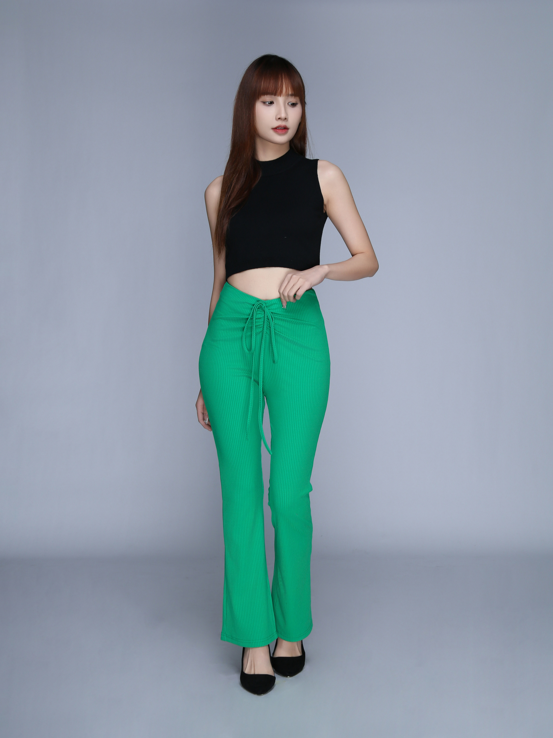 Drawstring Waist Long Pant 22586