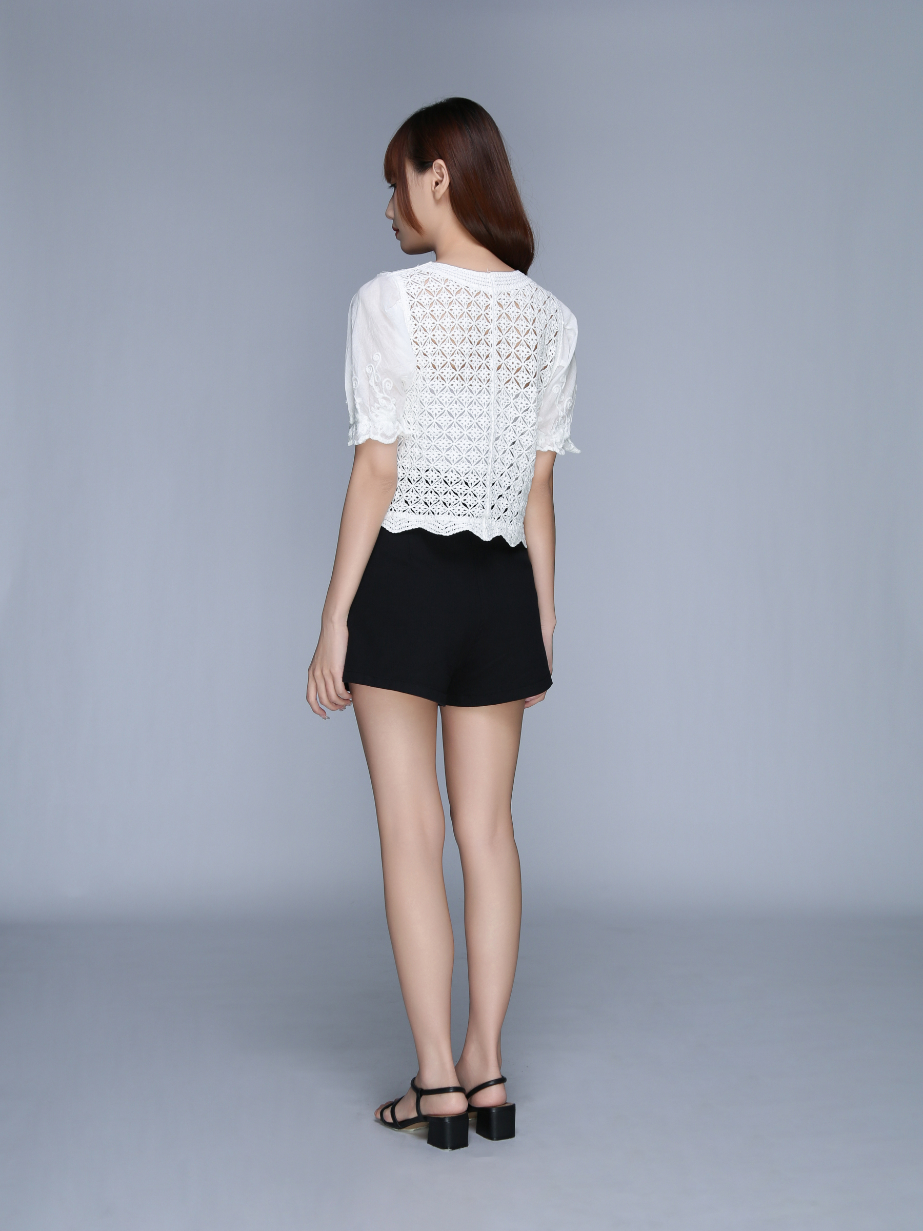 Long Sleeve Front Button Top 22606