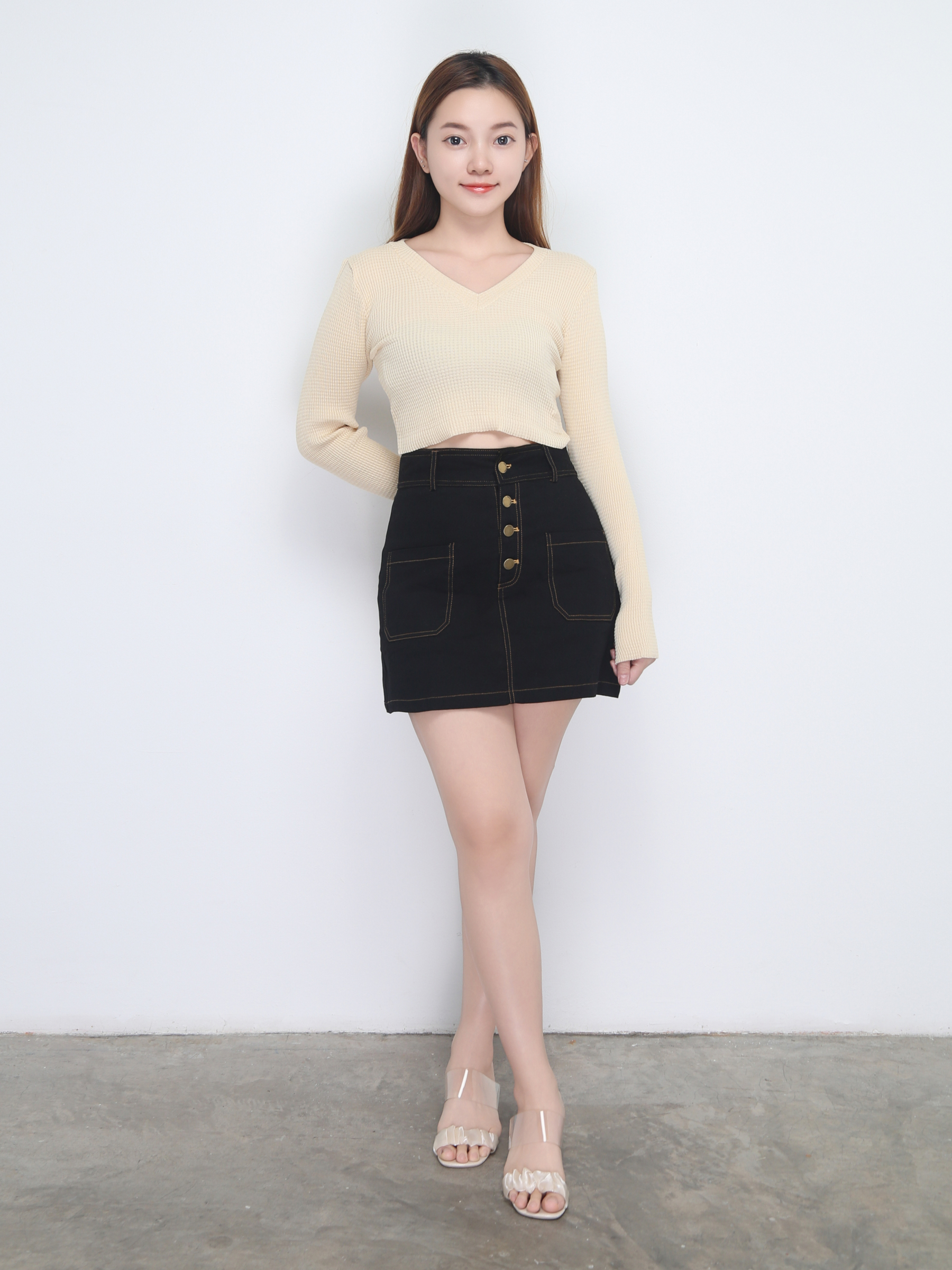 Knit Long Sleeve Top 22613