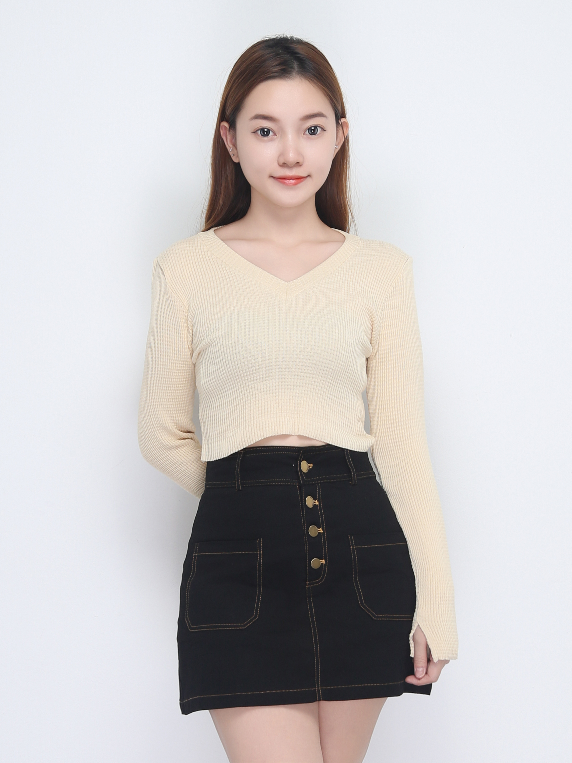Knit Long Sleeve Top 22613