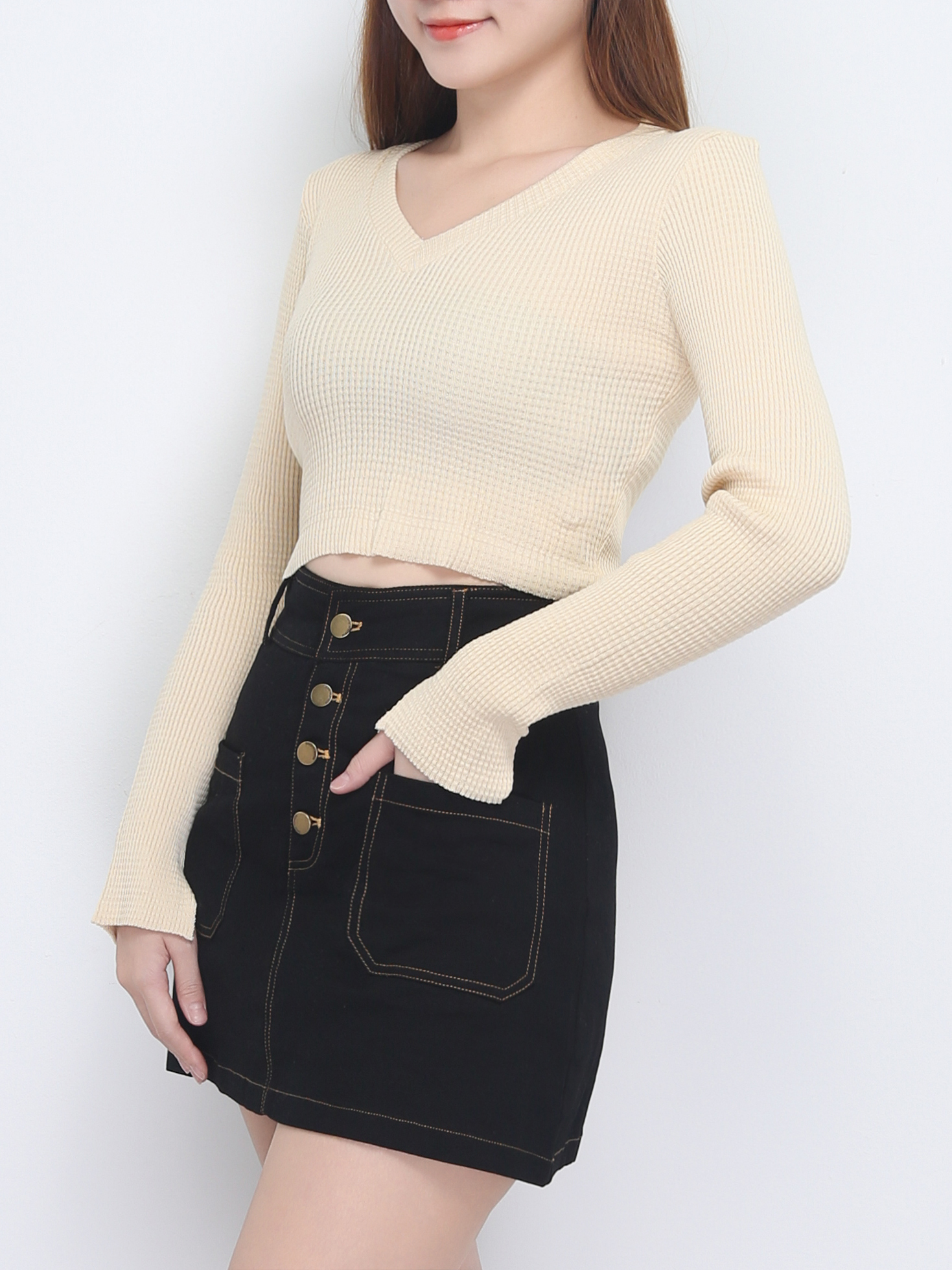 Knit Long Sleeve Top 22613