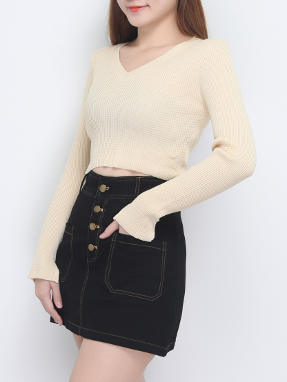 Knit Long Sleeve Top 22613