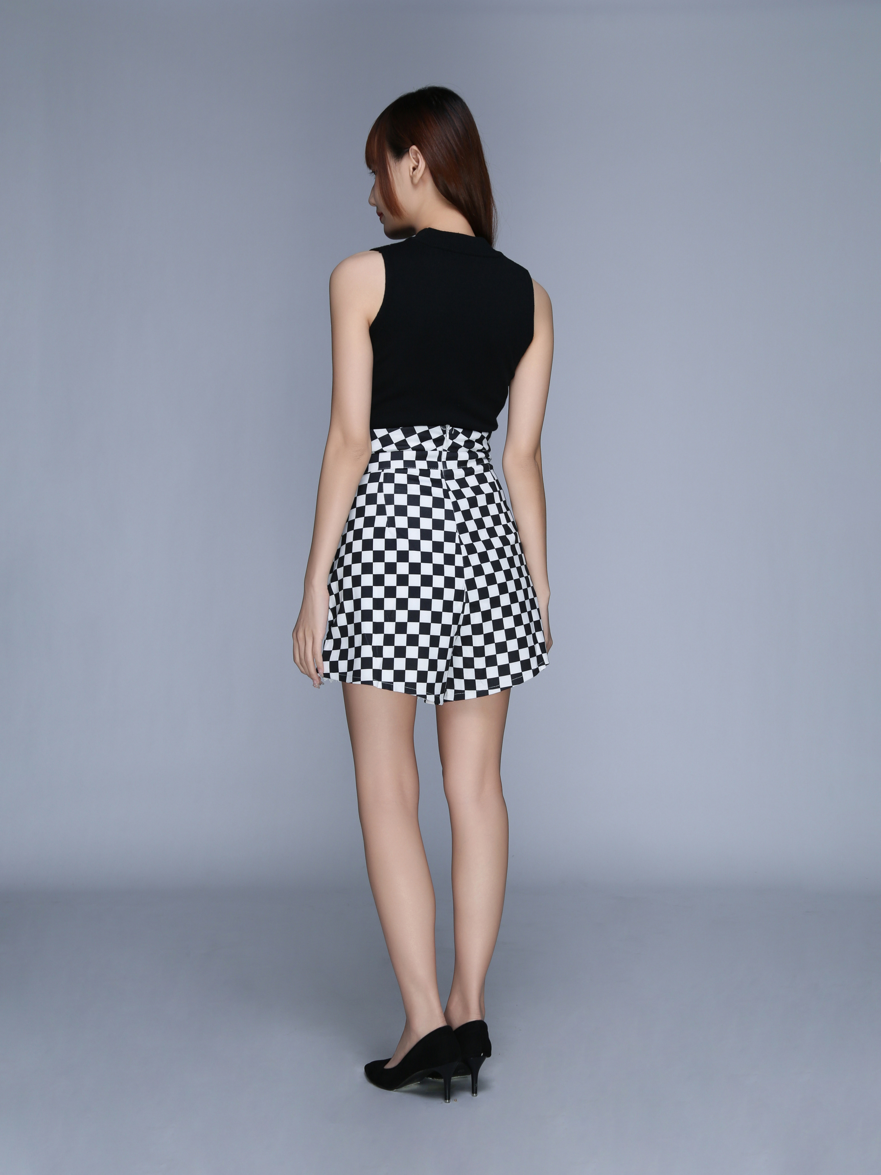 High Waist Side Pocket With Lace Short Pants 22942