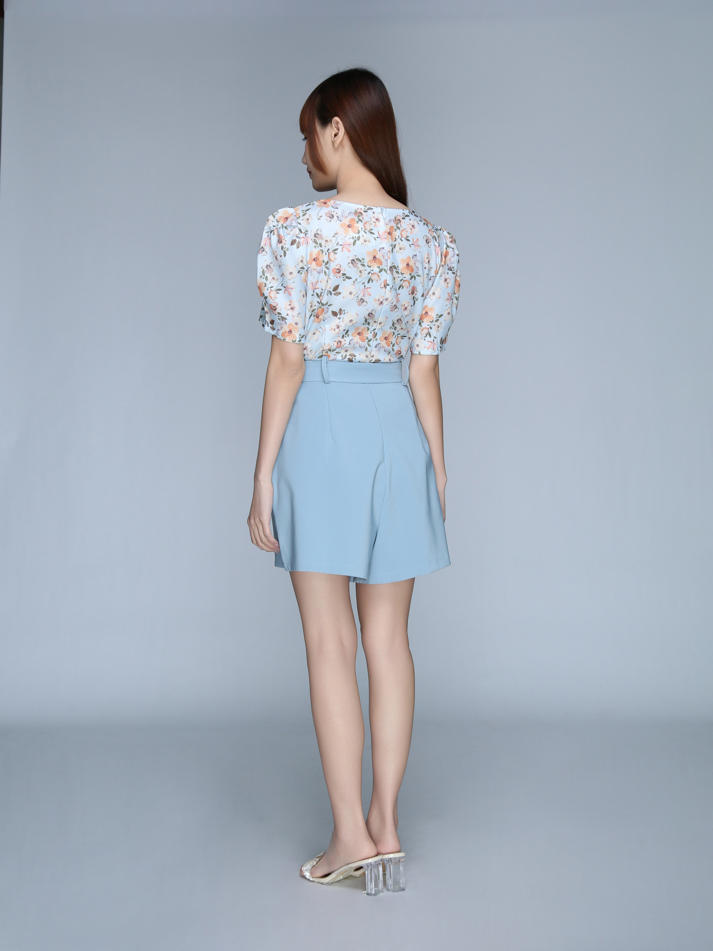 Short Sleeve With Attached Belt Dress 22638