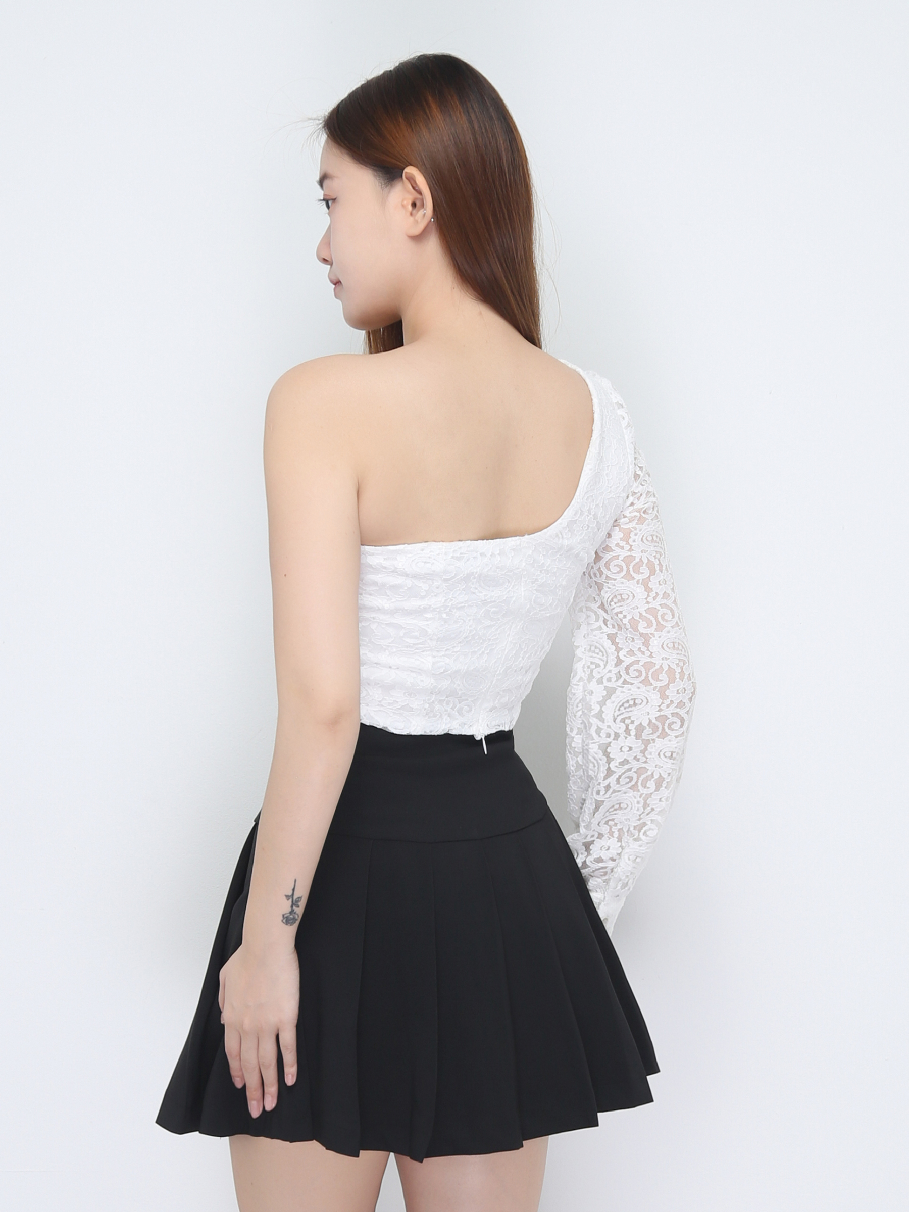 Lace One Shoulder Top 22645