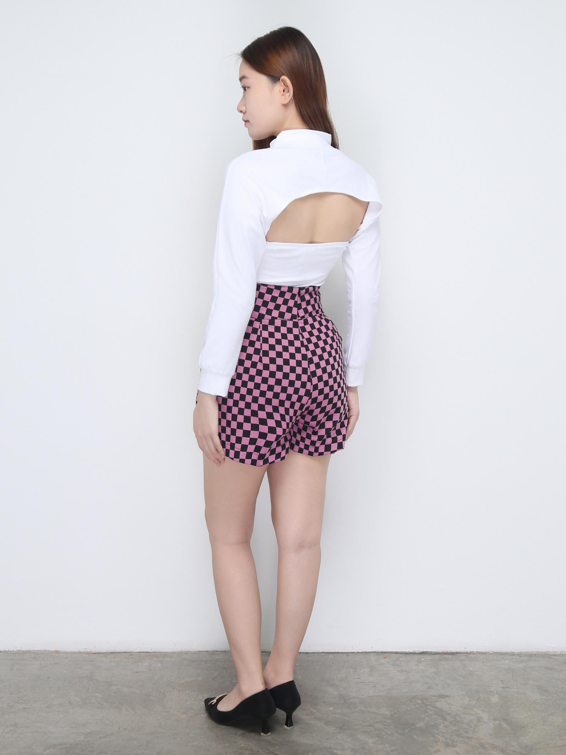 Long Sleeve Fake Two Piece Top 22652