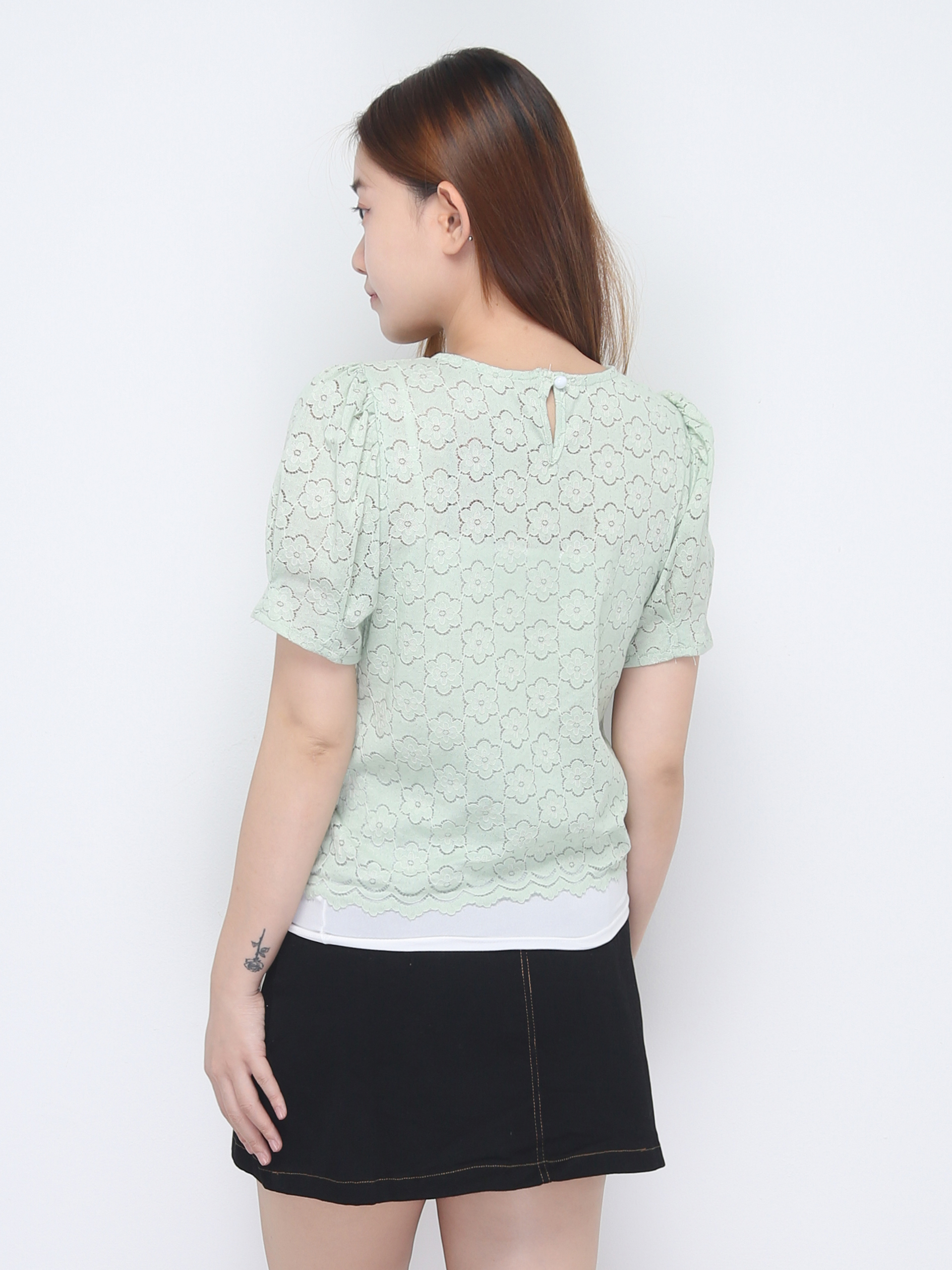 Lace Outerwear With Vest Innerwear Set 22663