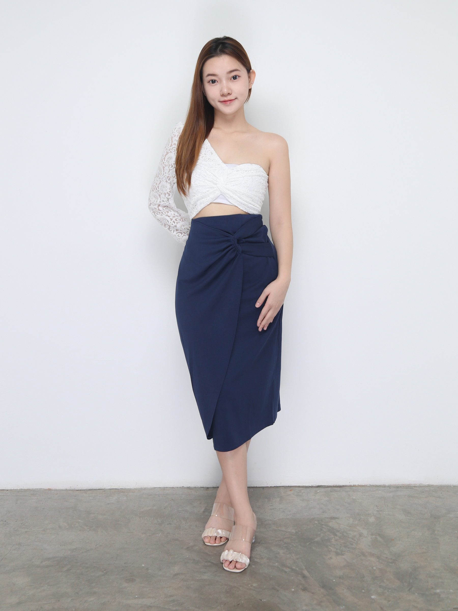 Tie Up Long Skirt 22671