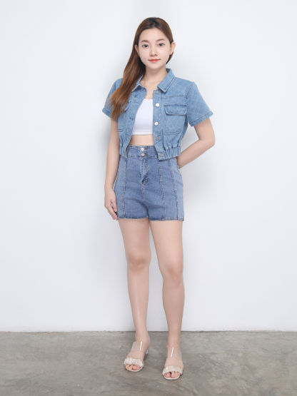 Denim Checker Jacket 22680