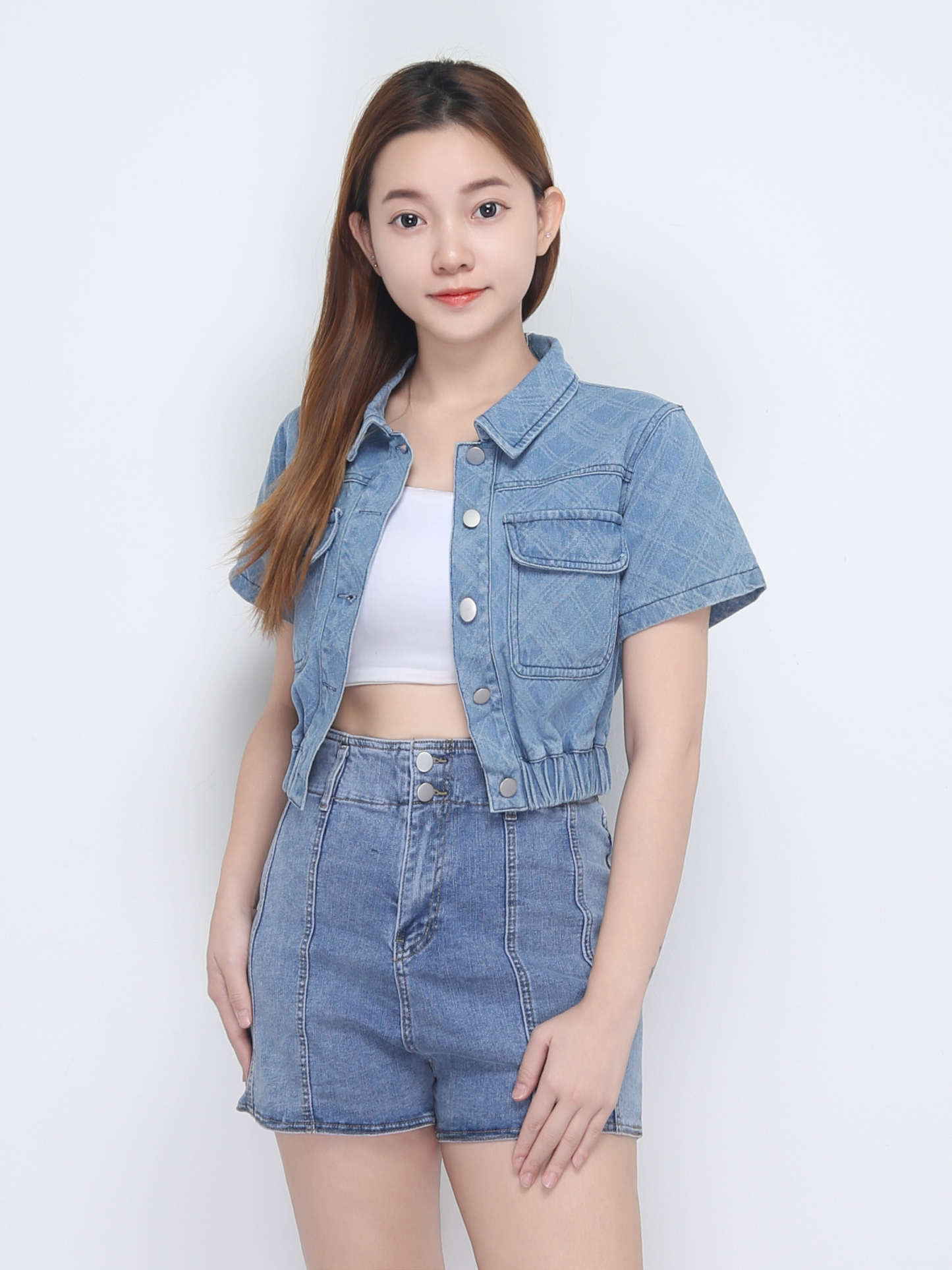 Denim Checker Jacket 22680